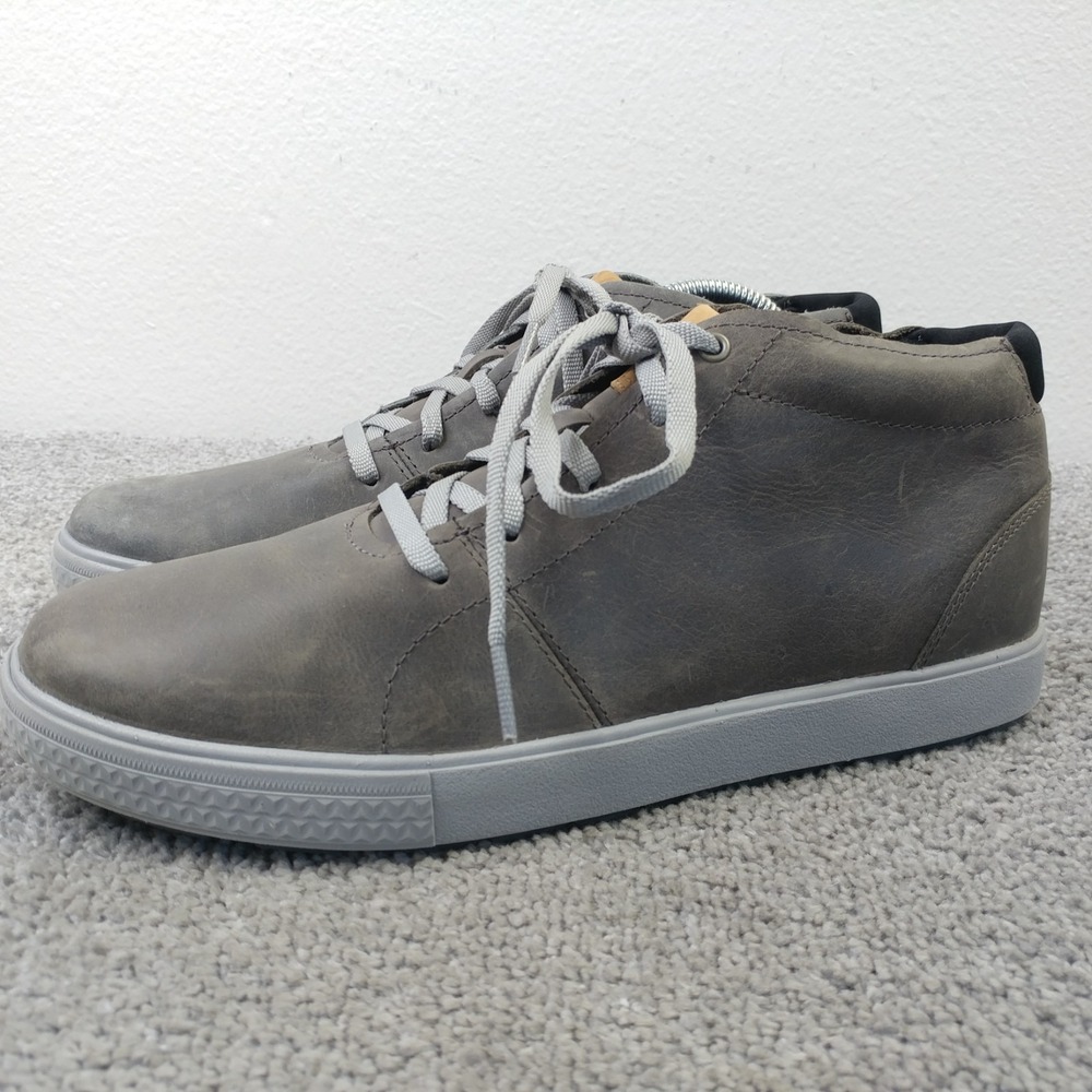 Merrell Barkley Chukka Gray Leather Boot Mens Size 8.5 Shoes Lace Up Mid J97077